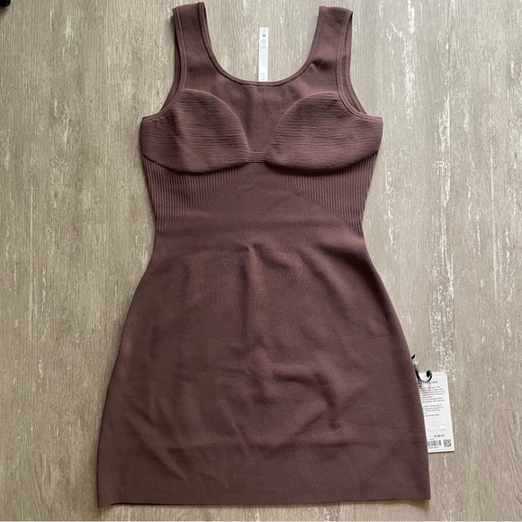 Lululemon Tight-Fit Knit Tank Dress in Java (rich brown) - Picture 3 of 10